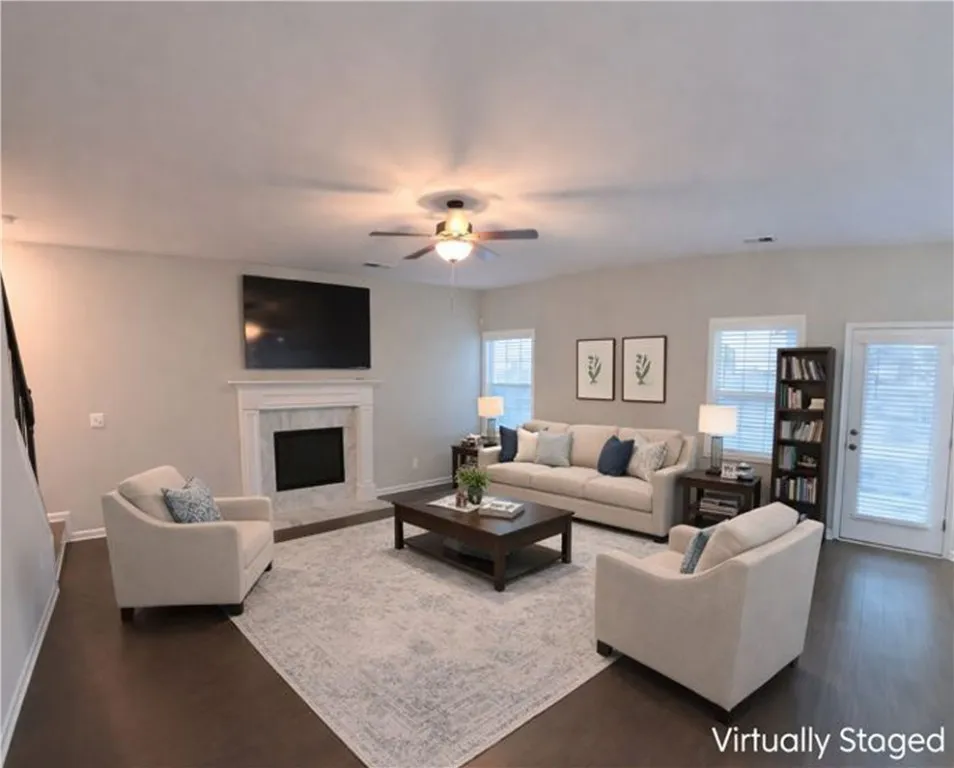Living Room - Virtually staged