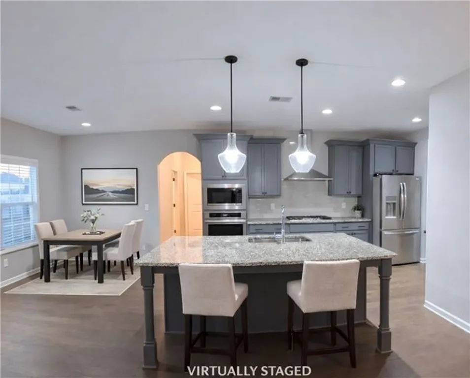 Large Kitchen - Virtually staged