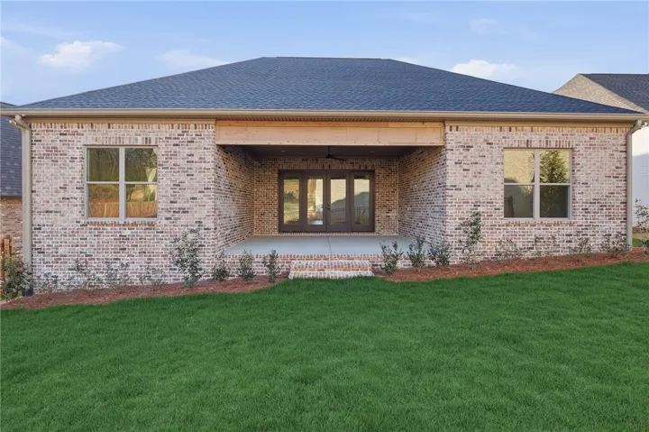 Fully landscaped on all four sides.