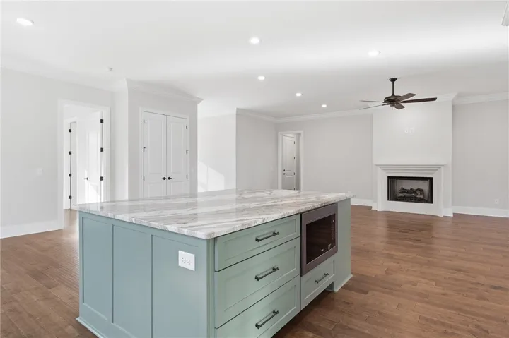 This subtle pop of color is found throughout the home.