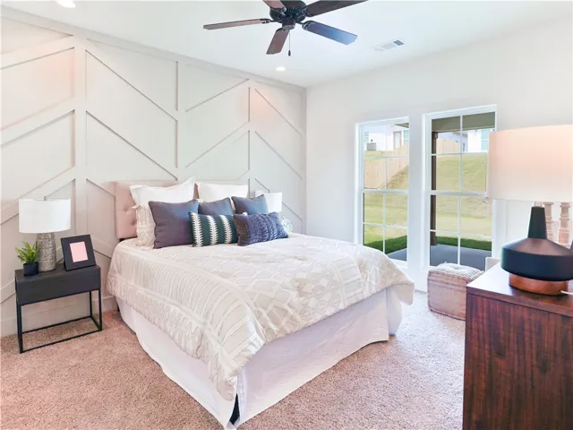 Example of a completed Emily Plan - Primary Bedroom