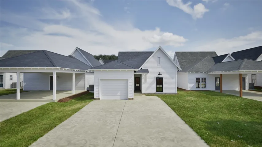 Rendering - Lot 213 Emily Plan - Rear View - 1 car garage