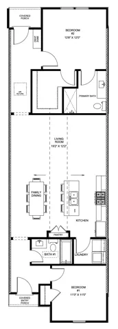 Interior Townhome by Holland Homes LLC. All plans, pricing, and specifications are subject to change without notice.