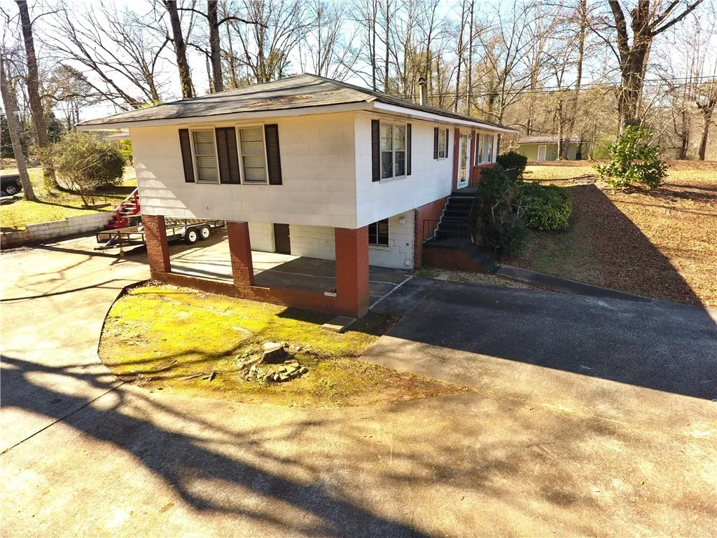 Front of home.