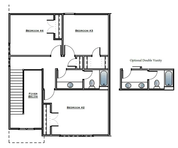 Auburn Farms Townhome Lot 42 - Eden A - Second Floor - All plans, pricing and specifications are subject to change without notice.