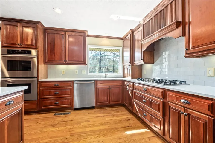 Kitchen with updated countertops