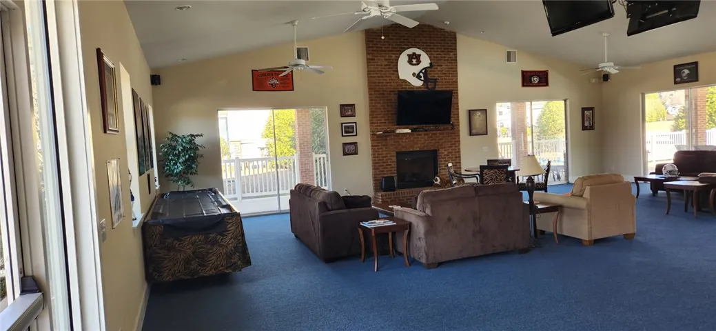 Wonderful, spacious clubhouse with fireplace