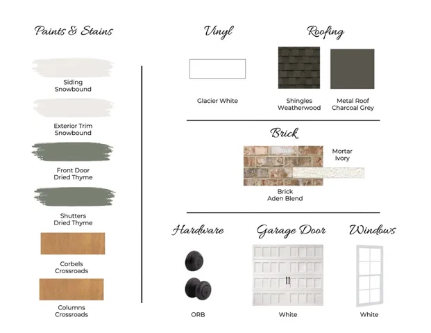 Exterior Color Scheme of Northgate Lot 84