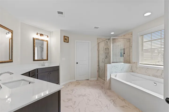 Bathroom with an expansive vanity