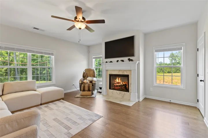 Living Room with lot of natural light