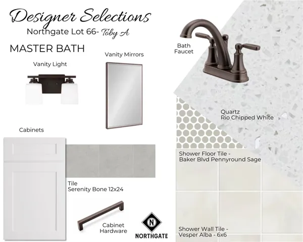 Northgate Lot 66 Designer Selections - All plans, pricing, & specifications are subject to change without notice.