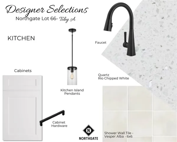 Northgate Lot 66 Designer Selections - All plans, pricing, & specifications are subject to change without notice.