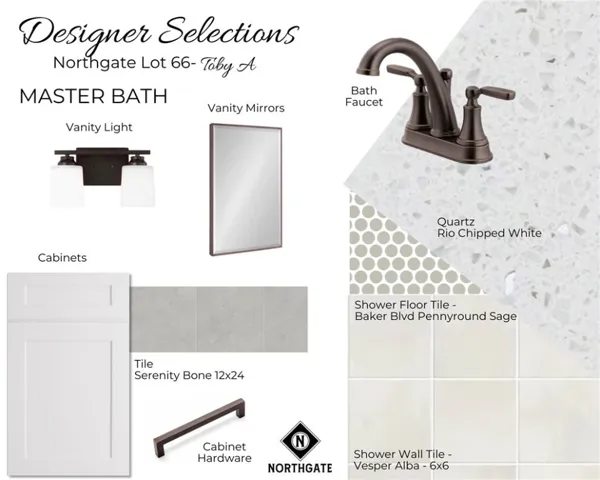 Northgate Lot 66 Designer Selections - All plans, pricing, & specifications are subject to change without notice.