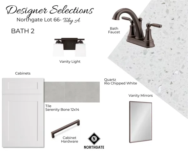 Northgate Lot 66 Designer Selections - All plans, pricing, & specifications are subject to change without notice.