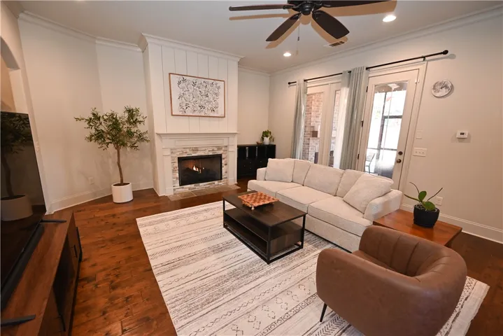 Open and light filled living room.