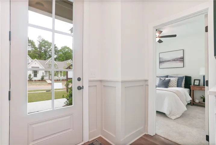 EXAMPLE OF completed and furnished interior townhome unit