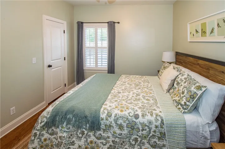 walk in closet of guest bedroom