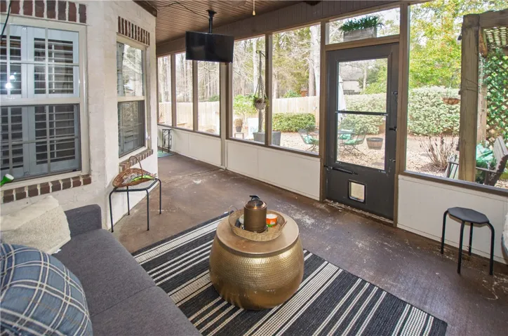 screened porch is perfect for entertaining and early morning coffee!