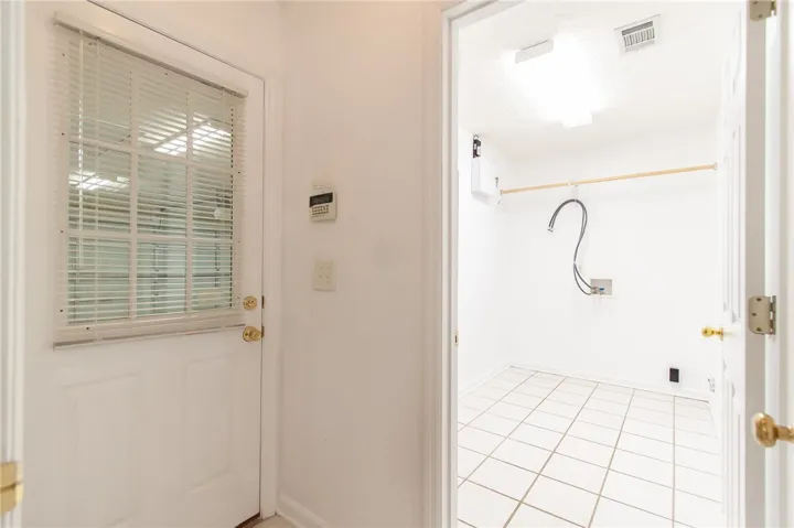 Laundry Room and Garage Entrance