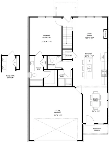 The Haley B plan by Holland Homes LLC. All plans, pricing, and specifications are subject to change without notice.