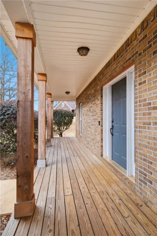 The front porch is calling for a row of rocking chairs!