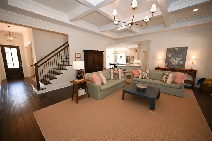 Great room looking towards the kitchen.