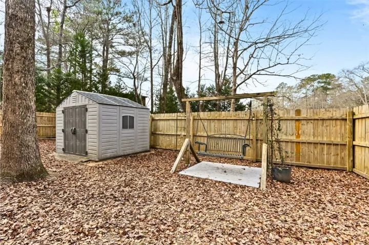 storage building and swing convey