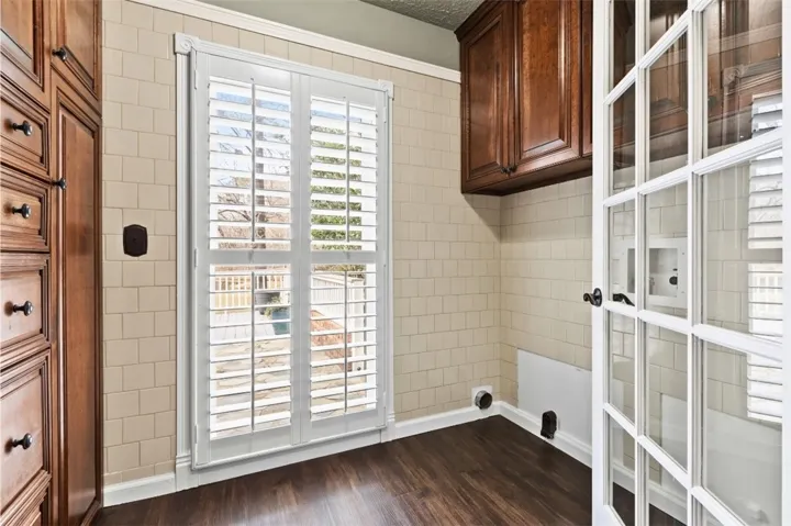 laundry with custom built-ins