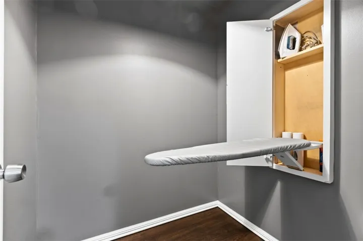 closet 1 of 3 with built-in ironing board