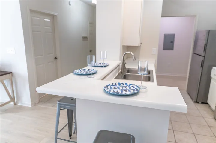 Kitchen & front hallway