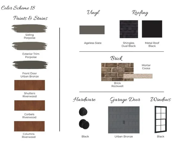 Exterior Design Board Lot 12 Firefly