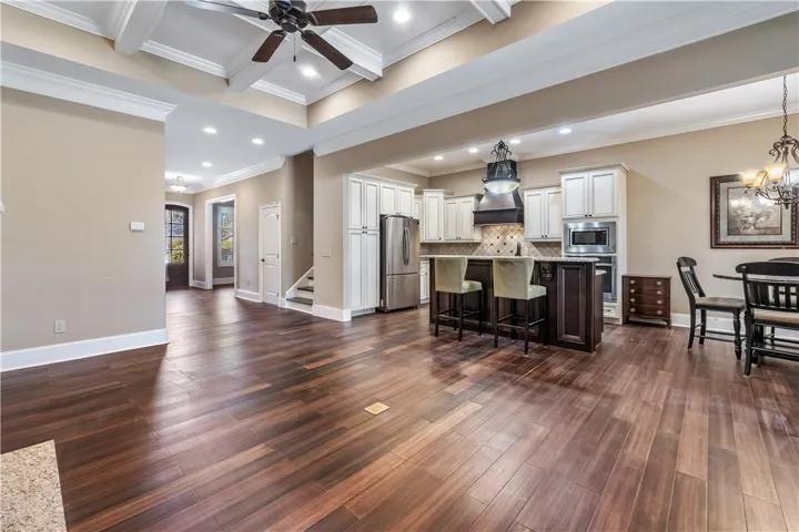 Living into kitchen