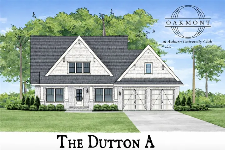 This charming residence features a classic facade with gabled roofs and an inviting entrance.