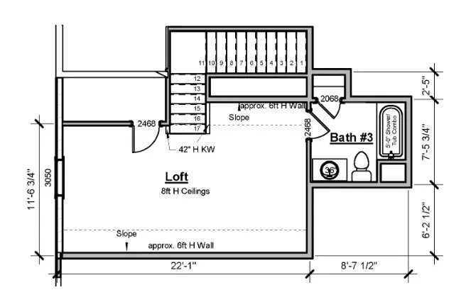 Loft w/ full bathroom