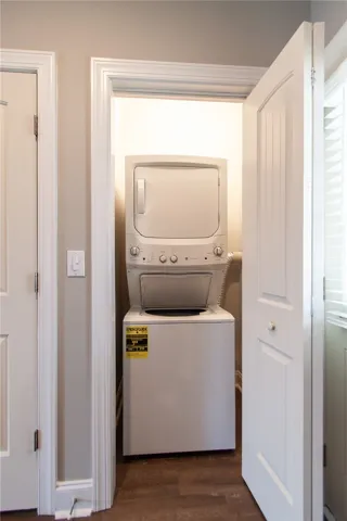 Laundry Closet with Stack washer/dryer