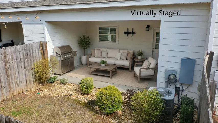 Virtually Staged Covered Patio