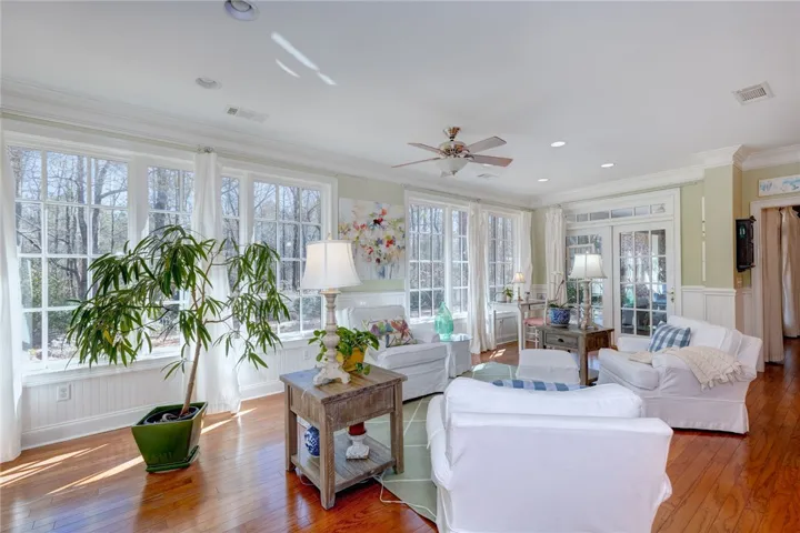 sunroom/keeping room with lots of natural light