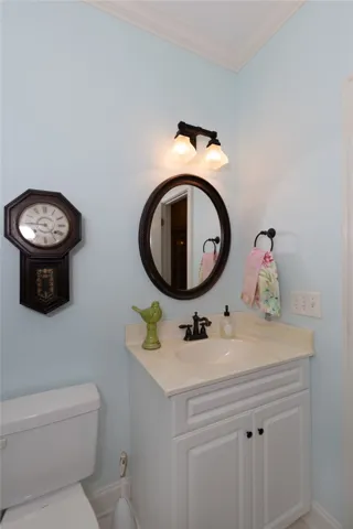 half bath, near garage