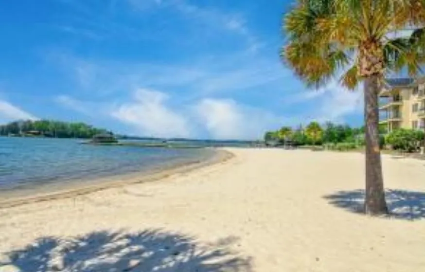 Beach right in front of unit