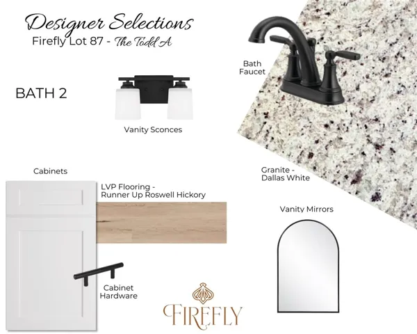 Lot 87 Firefly Interior Design Board (Selections)