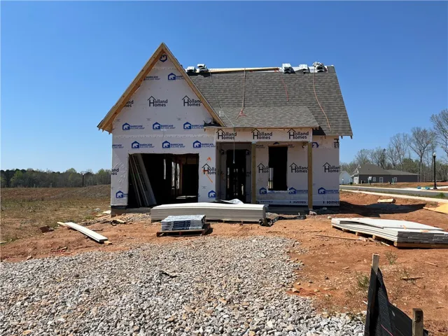 Progress photo of the Trace plan on lot 39 by Holland Homes LLC. All plans, pricing, and specifications are subject to change without notice.