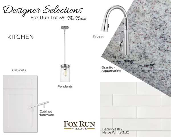 The Trace plan on lot 39 by Holland Homes LLC. All plans, pricing, and specifications are subject to change without notice.