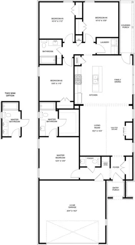 The Hampton A by Holland Homes LLC. All plans, pricing, and specifications are subject to change without notice.