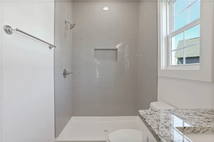 Double Vanity & Walk-In Shower in Primary Bathroom