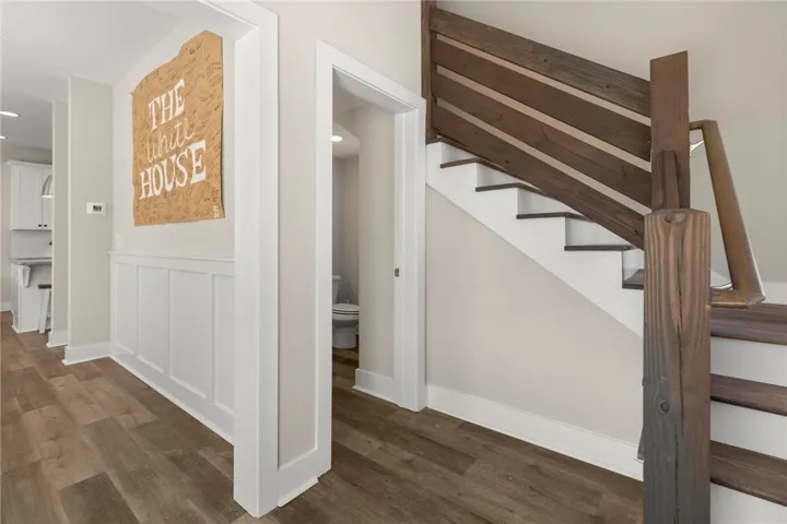 Stairs to second level