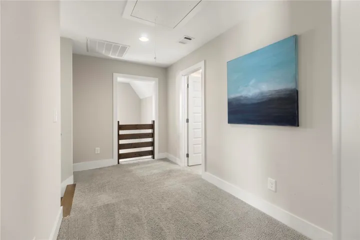 Loft area with full bath