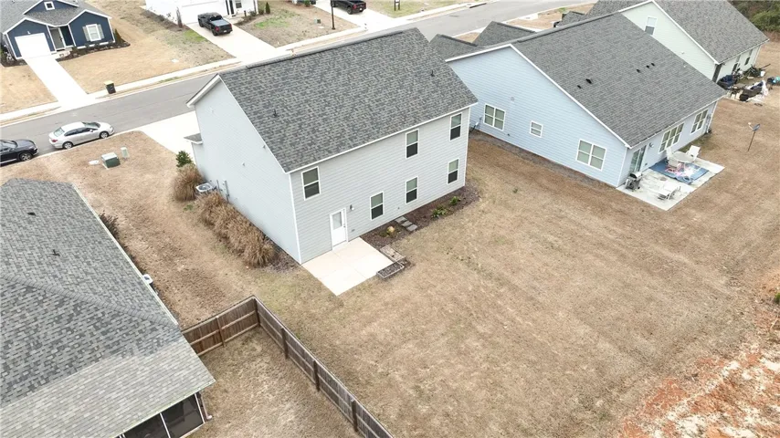 Spacious, rear yard