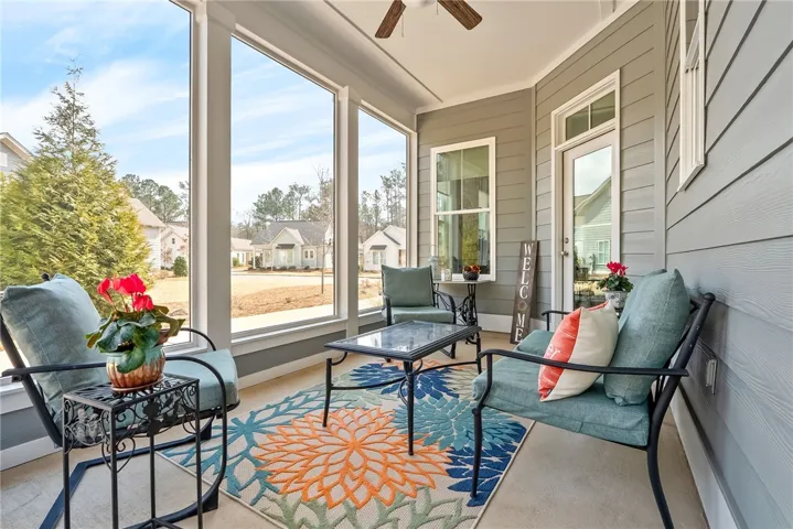 lovely rear screened porch