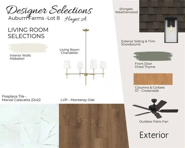 Auburn Farms Lot 8 - Hayes A - Designer Selections