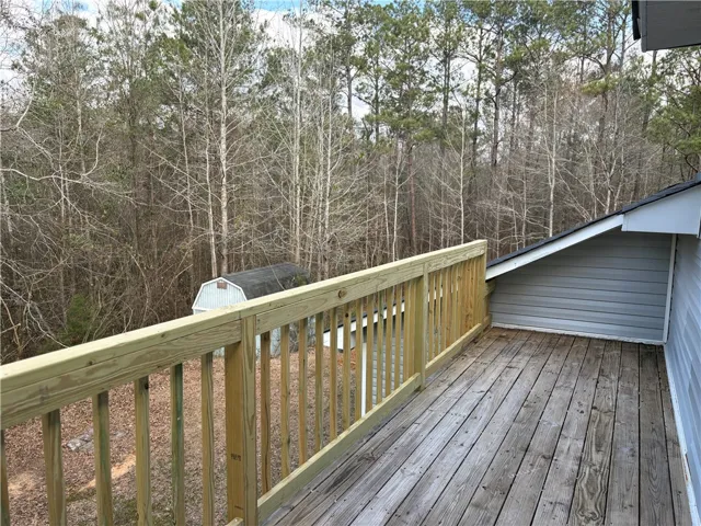 Balcony just off primary suite